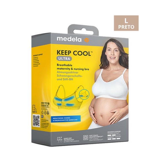 Medela Maternity and Nursing Ultimate BodyFit Bra, Large - Black