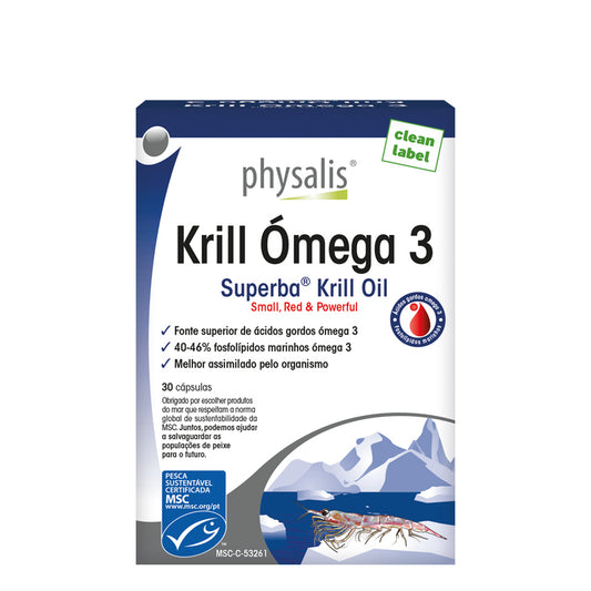 Physalis Krill Omega 3 Capsules x30