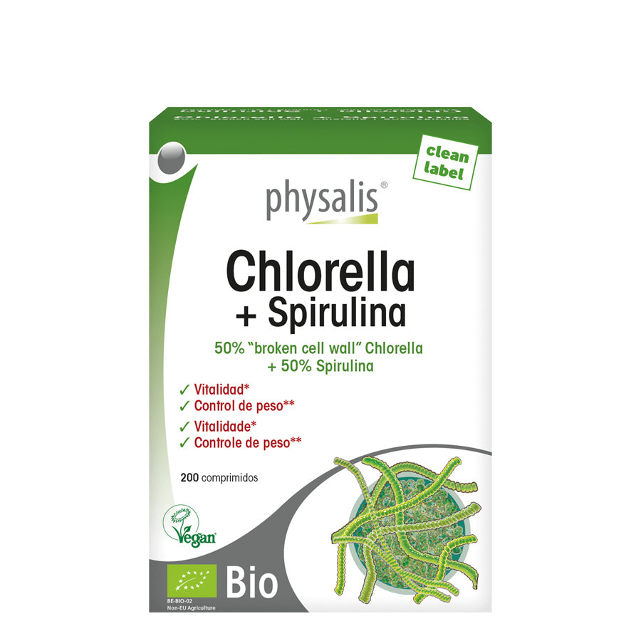 Physalis Chlorella + Spirulina Tablets x200