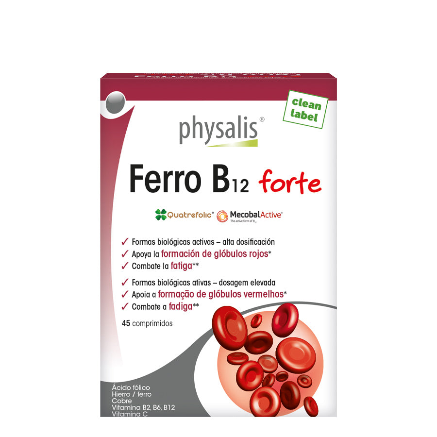 Physalis Hierro B12 Forte Comprimidos x45