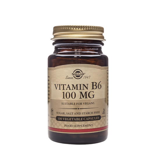 Solgar Vitamina B6 100mg Cápsulas Vegetales x100