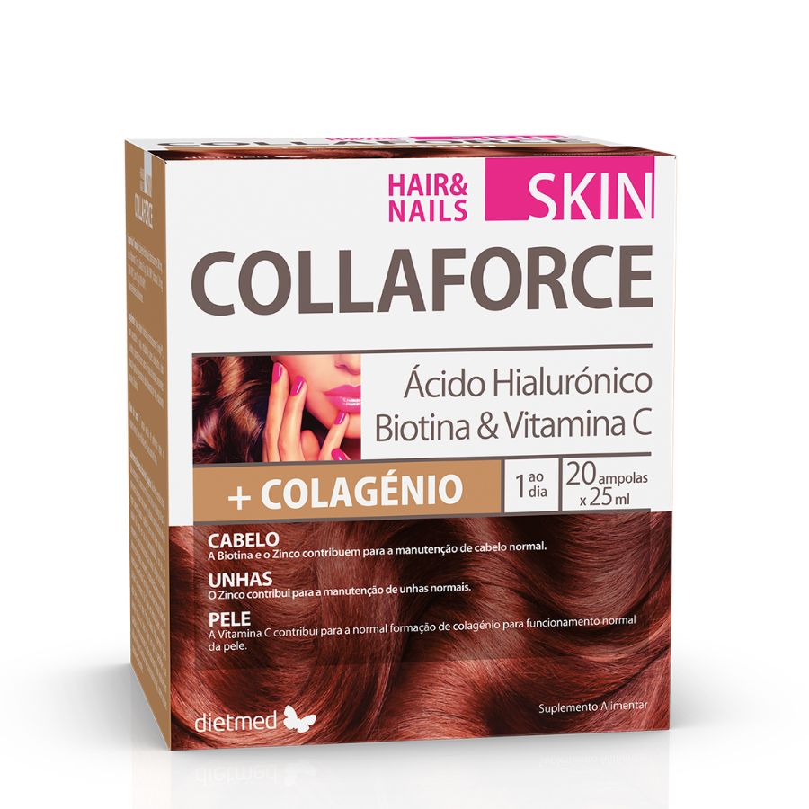 Ampollas Collaforce para piel, cabello y uñas x20