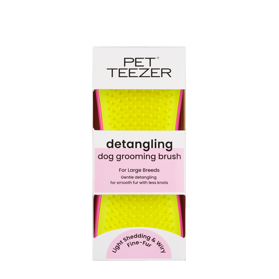 Tangle Teezer Pet Detangling Escova Cão Rosa/Amarelo