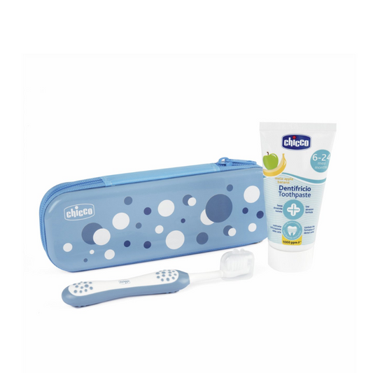 Chicco Conjunto Higiene Oral Azul 6M+