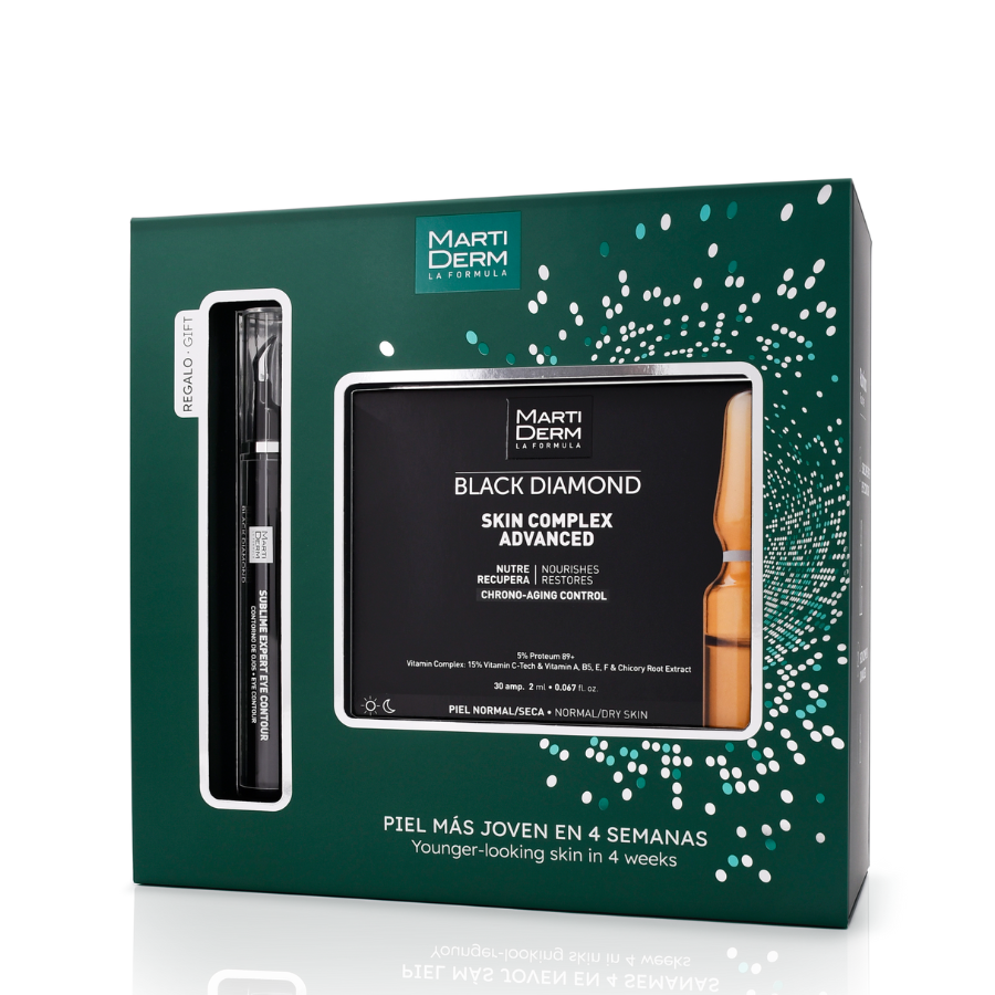 Martiderm Coffret Black Diamond Skin Complex Advanced Ampolas x30 + Sublime Expert Eye Contour 15ml