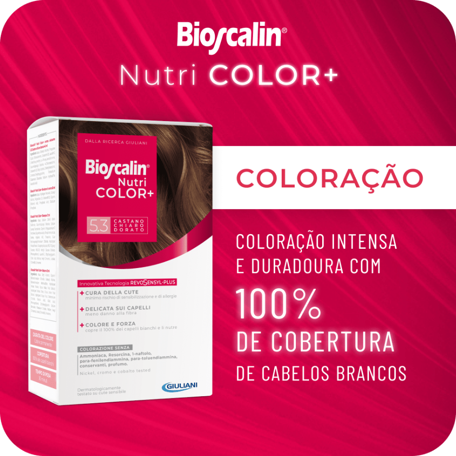 Bioscalin Nutri Color+ Tinta Coloração 7 Louro