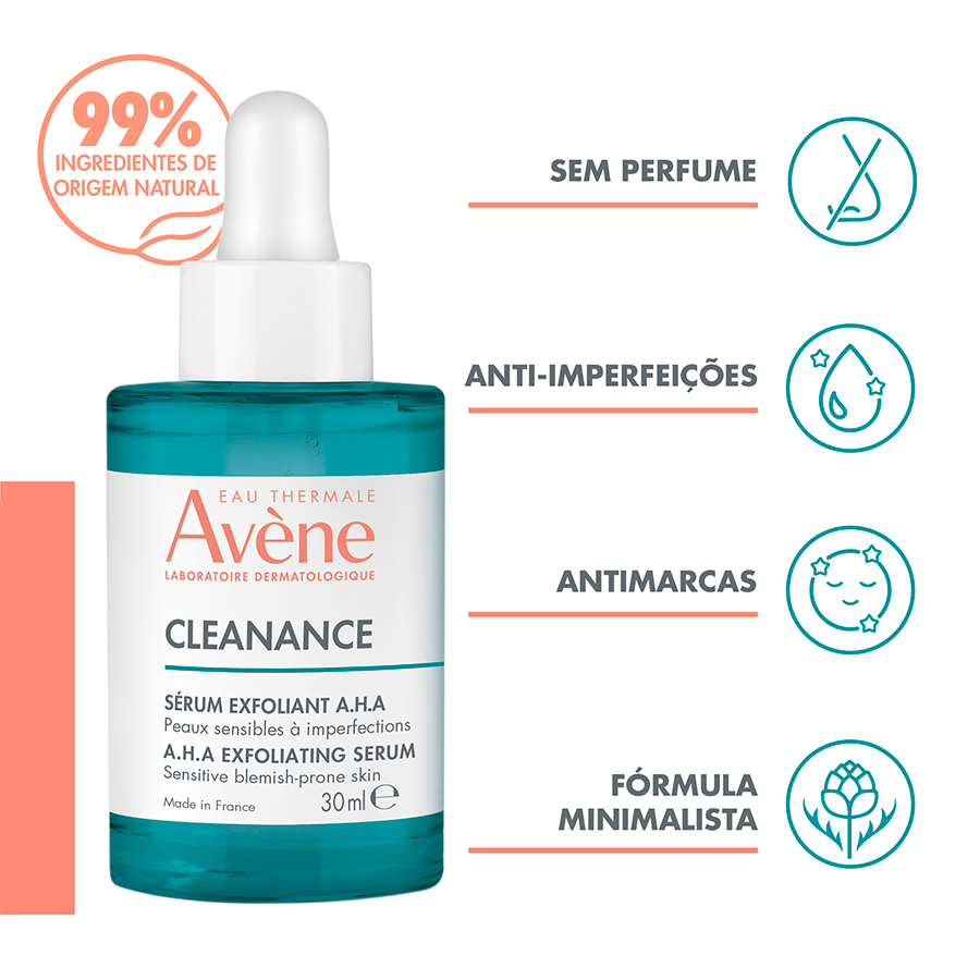 Avène Cleanance AHA Exfoliating Serum Anti-imperfections 30ml