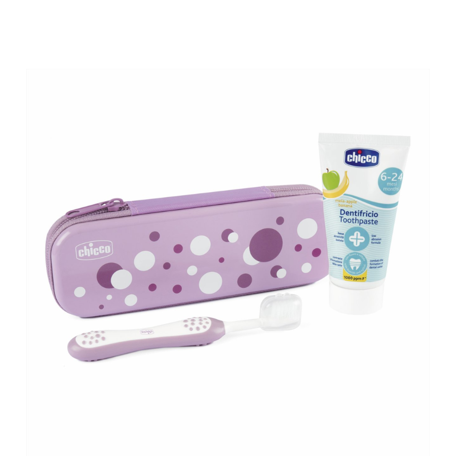 Chicco Set Higiene Bucal Lila 6M+