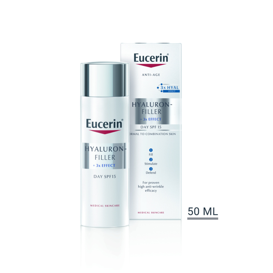 Eucerin Hyaluron-Filler Crema de Día Efecto 3x PNM SPF15 50ml