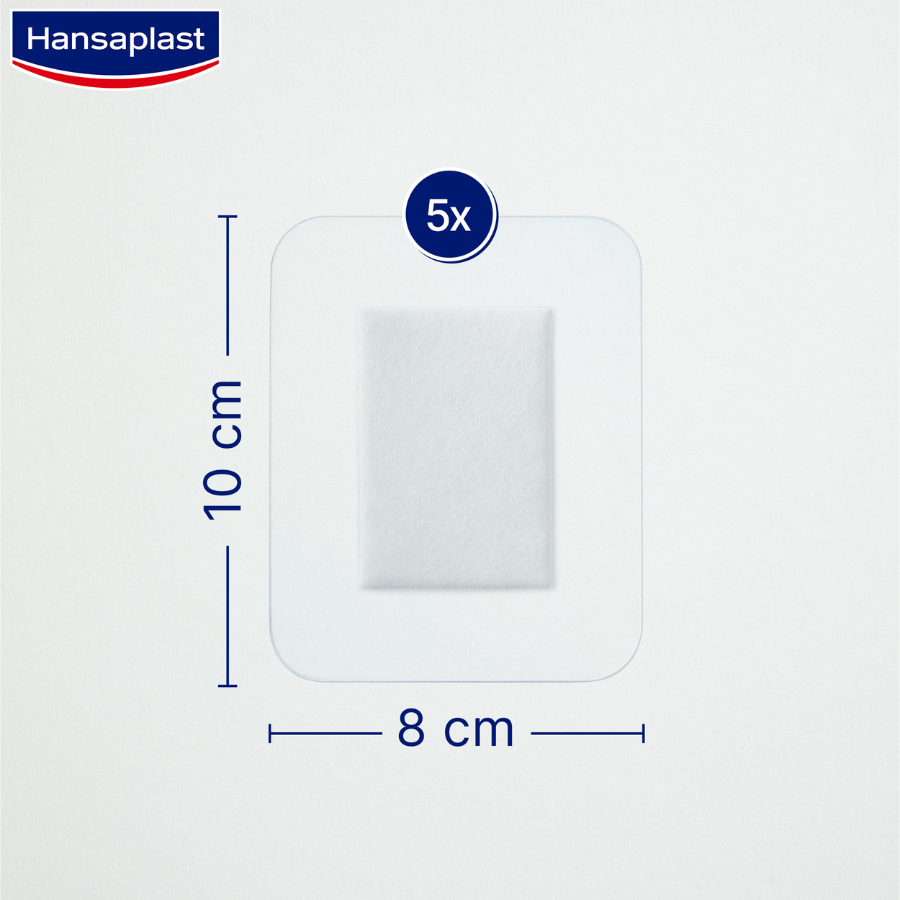 Hansaplast Aqua Protect Dressings XXL x5 (8 x 10cm)