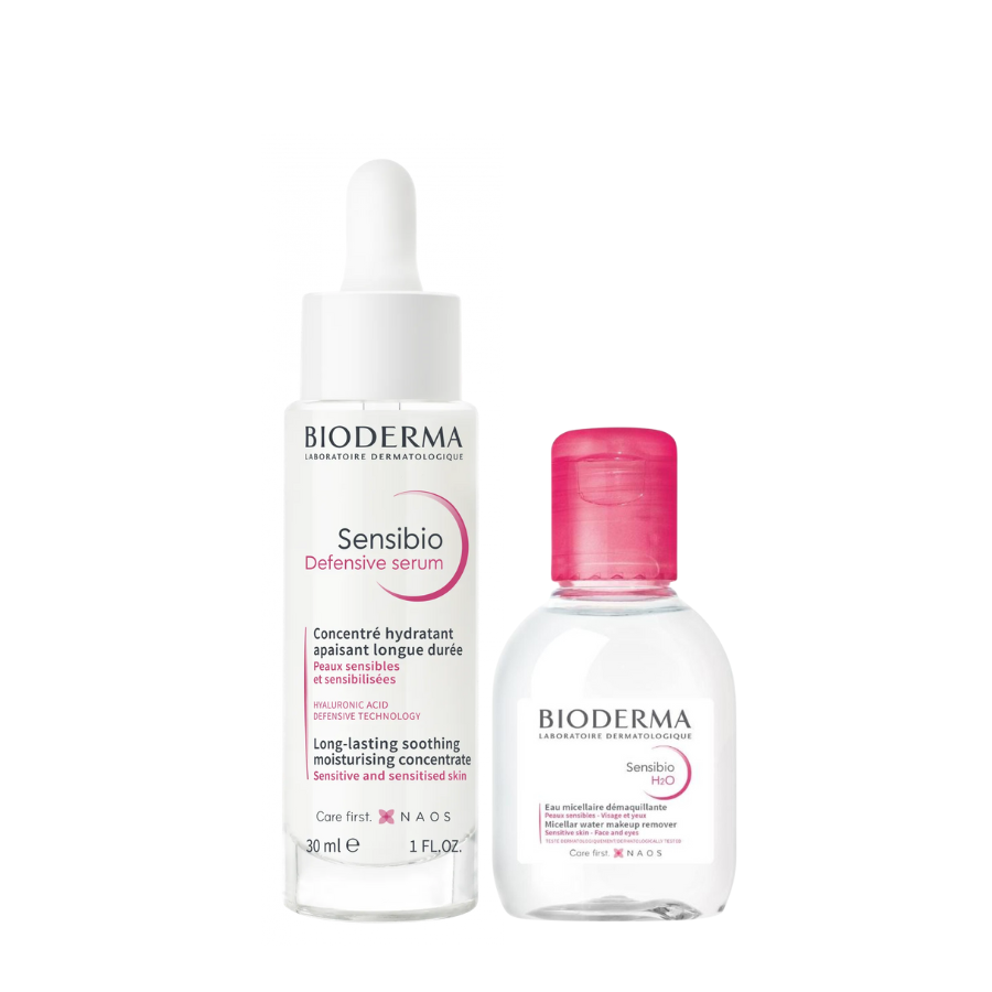 Bioderma Gift Set Sensibio Defensive Serum 30ml + Micellar Water 100ml