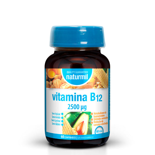 Naturmil Vitamin B12 2500ug Tablets x60