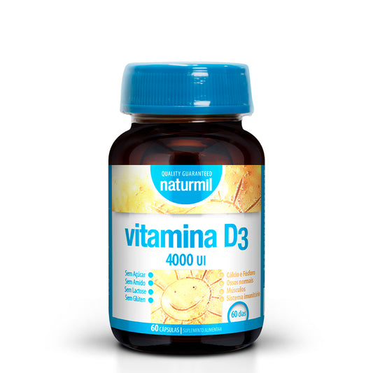 Naturmil Vitamina D3 4000 UI Cápsulas x60