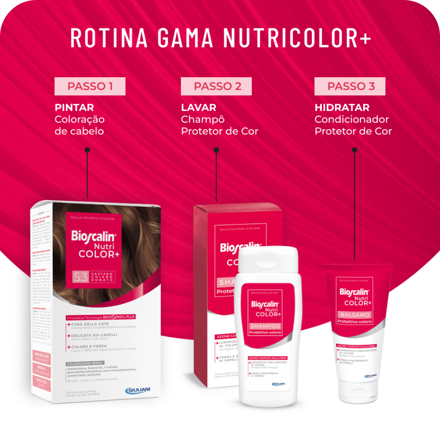 Bioscalin Nutri Color+ Tinta Coloração 8 Louro Claro