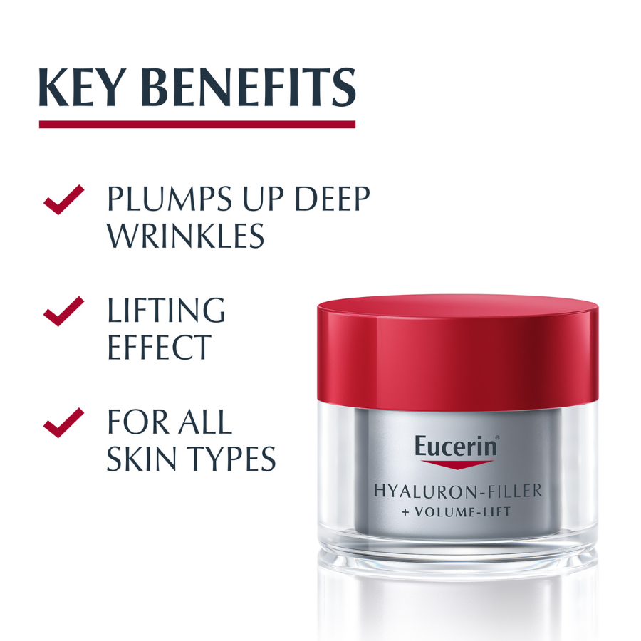 Eucerin Hyaluron-Filler + Crema de Noche Volume-Lift 50ml