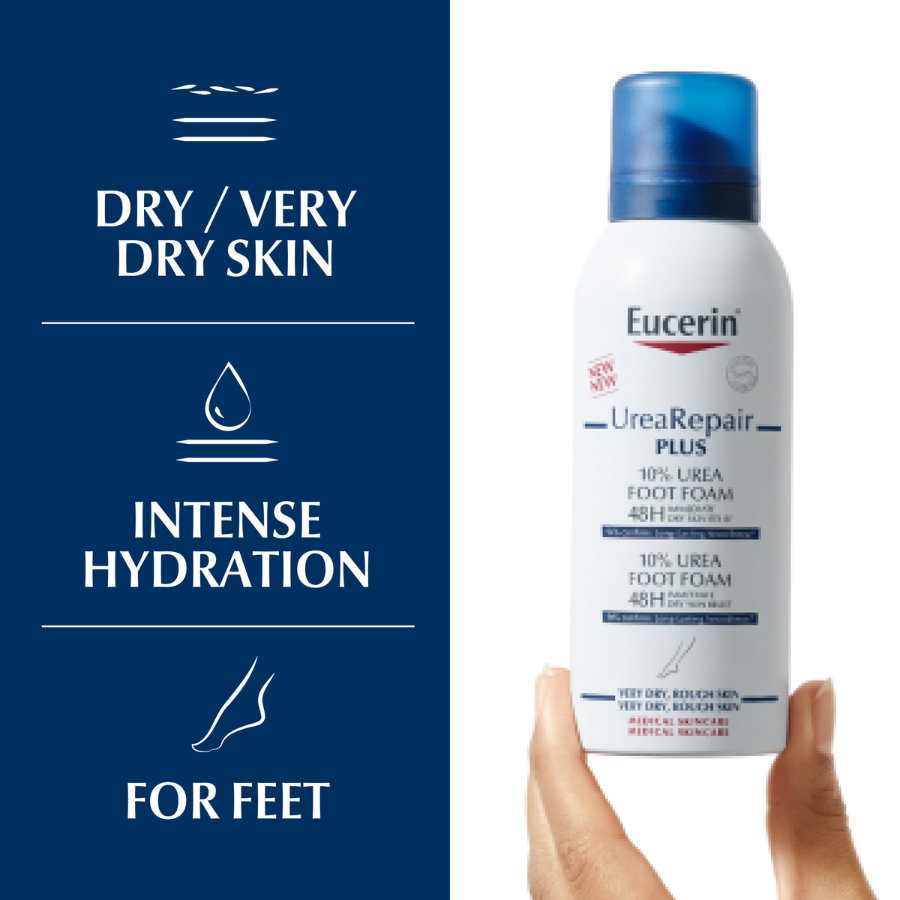 Eucerin UreaRepair Plus Espuma Para Pies 10% Urea 150ml