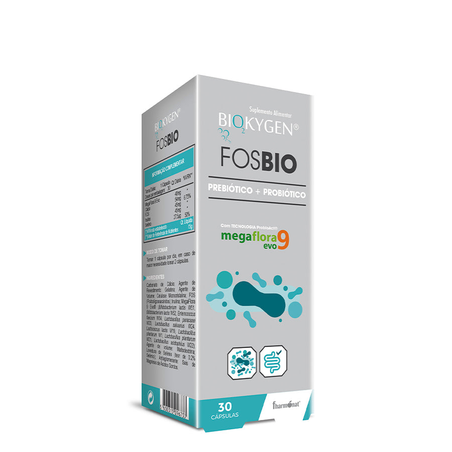 Biokygen Fosbio Prebiotic + Probiotic Capsules x30