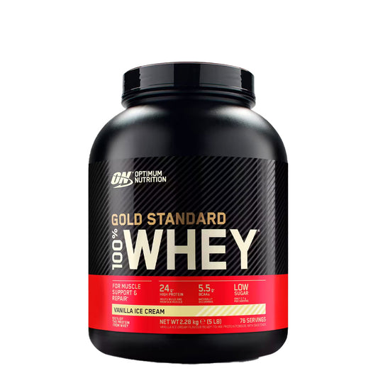 Optimum Nutrition Gold Standard Crème Glacée 100% Whey Vanille 2,28kg