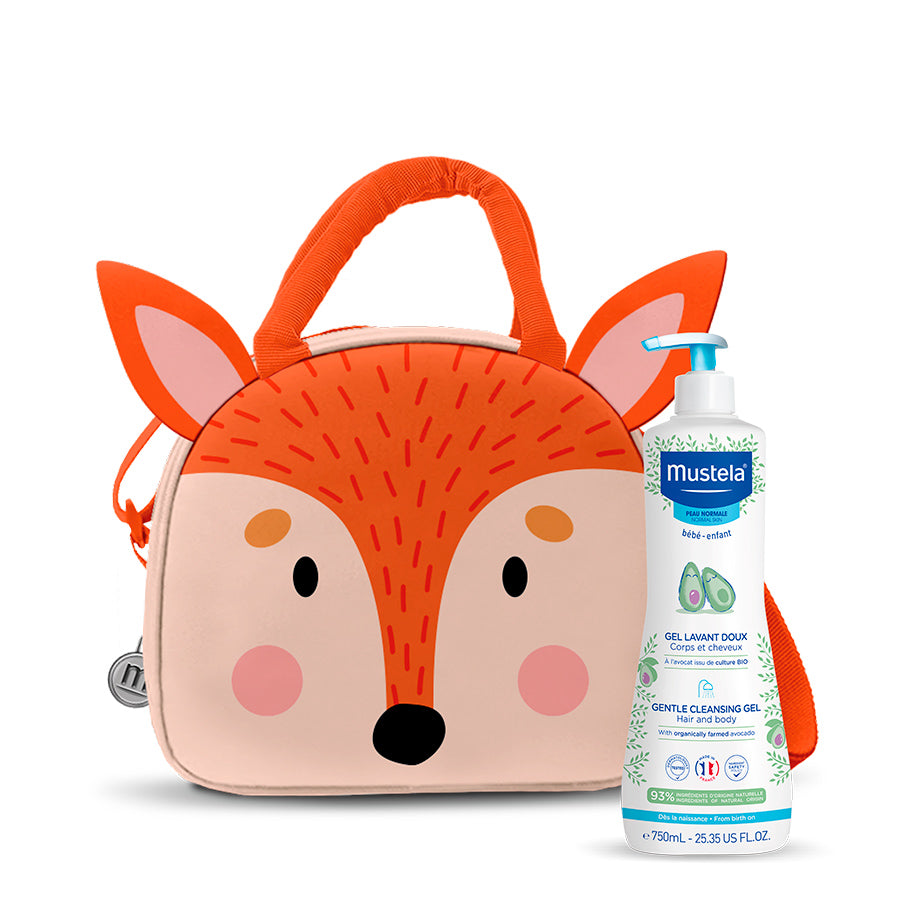 Mustela Cleansing Gel 750ml + Raposa Lunch Box