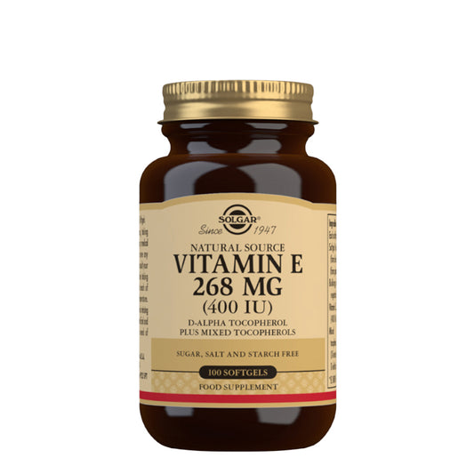 Solgar Vitamina E 268mg 400UI Cápsulas x100