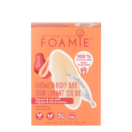 Foamie Gel de Baño Sólido Papaya y Leche de Avena 80g