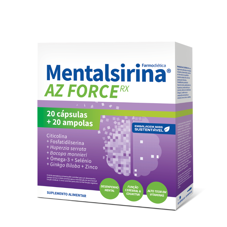 Mentalsirina AZ Force RX 20 Ampolas + 20 Cápsulas