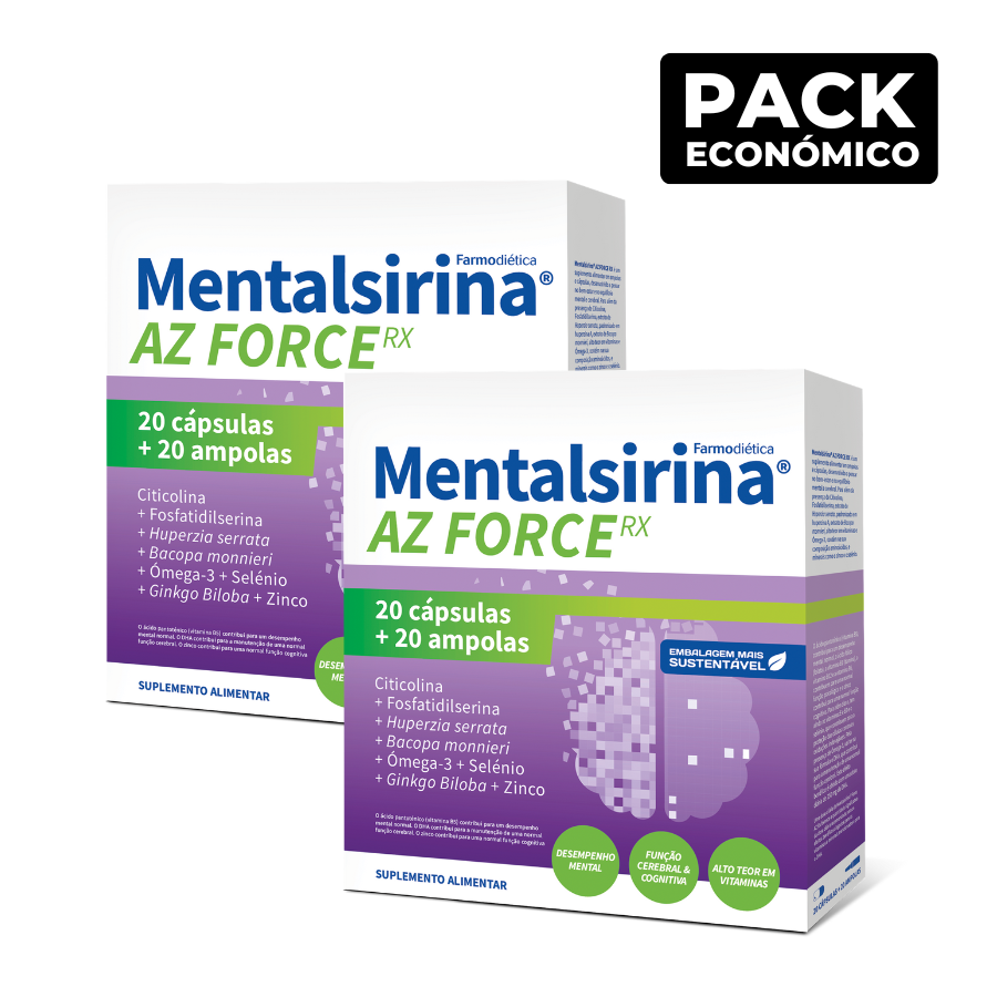 Mentalsirina AZ Force RX 2x20 Ampolas + 2x20 Cápsulas