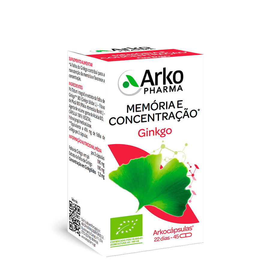 Arkocápsulas Ginkgo Biloba Capsules x45