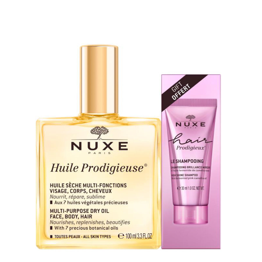 Nuxe Huile Prodigieuse 100ml + Hair Prodigieux Shampoo 30ml