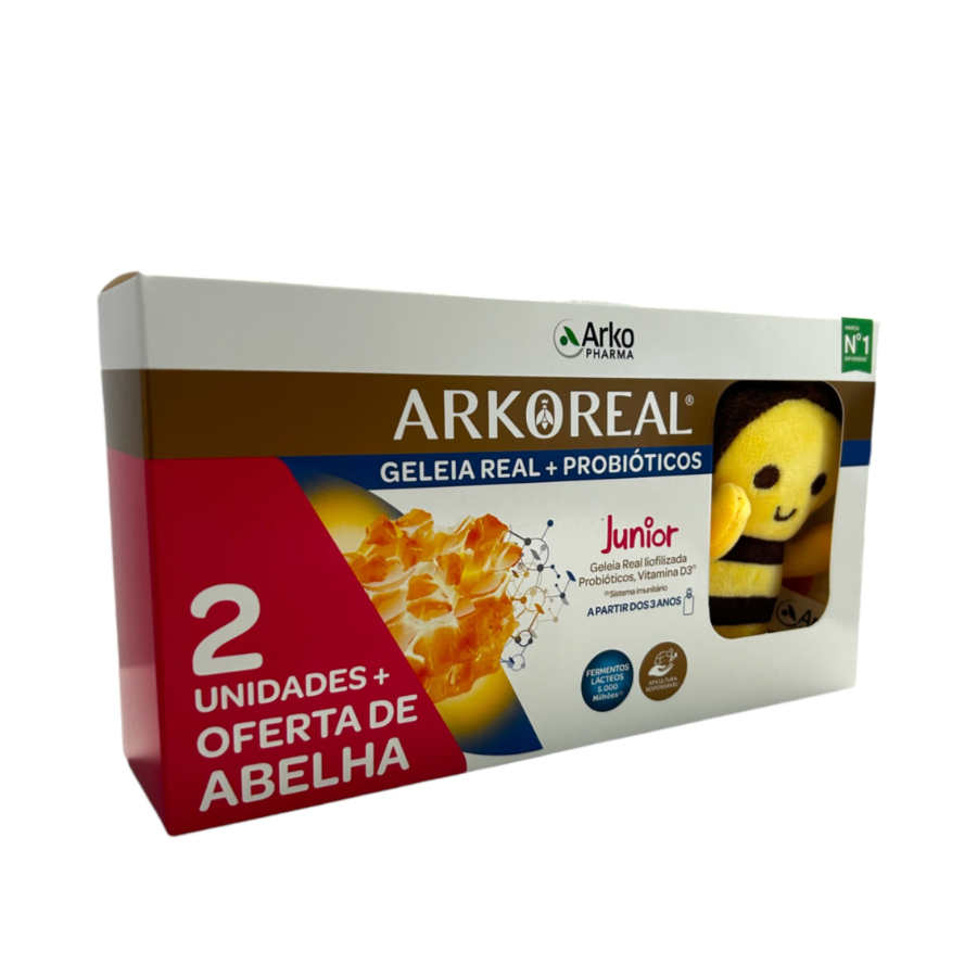 Arkoreal Jalea Real + Probióticos Junior 2x5 + Abeja