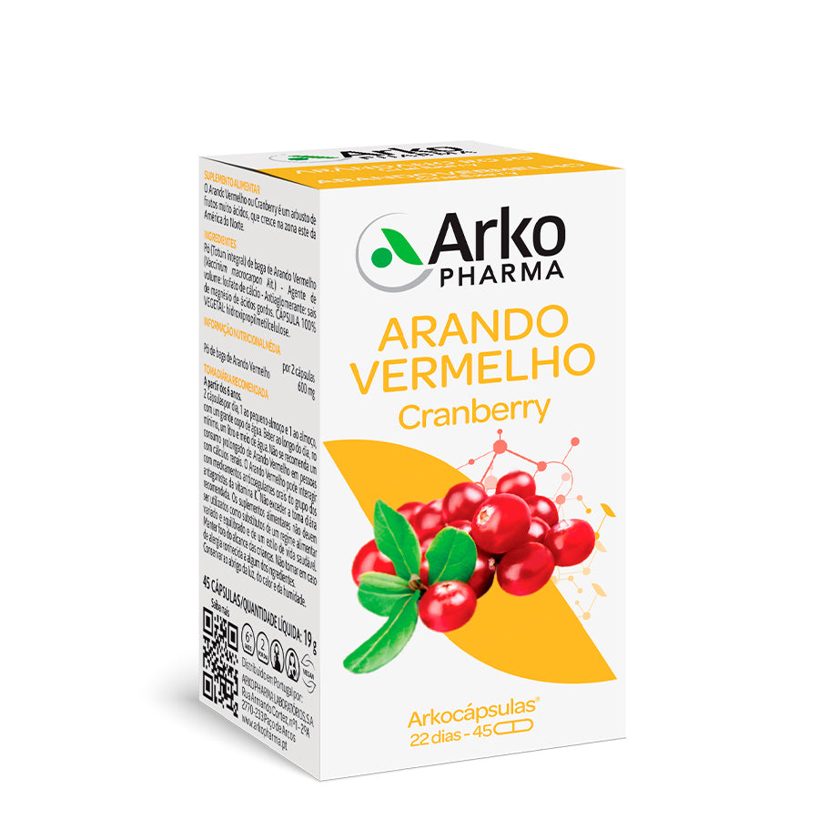 Arkocápsulas Cranberry Arándano Rojo Cápsulas x45