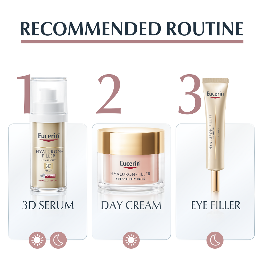 Eucerin Hyaluron-Filler + Elasticity Crema de Día Rosa SPF 30 50ml