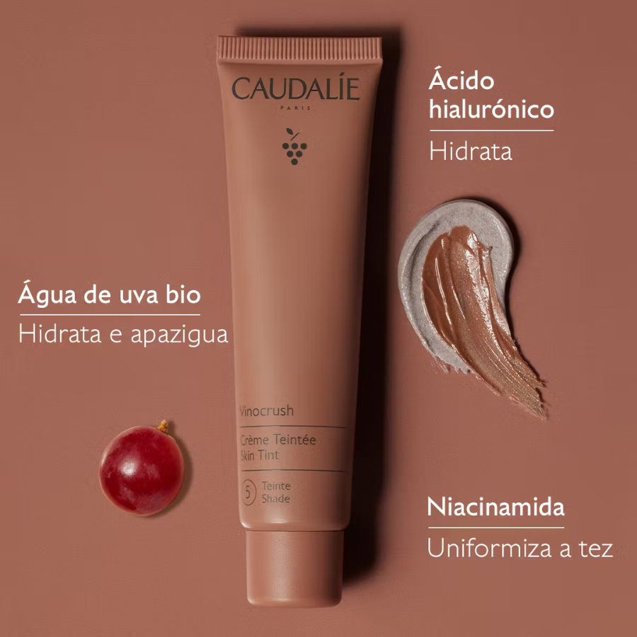 Caudalie Vinocrush Creme com Cor Tom 5 30ml