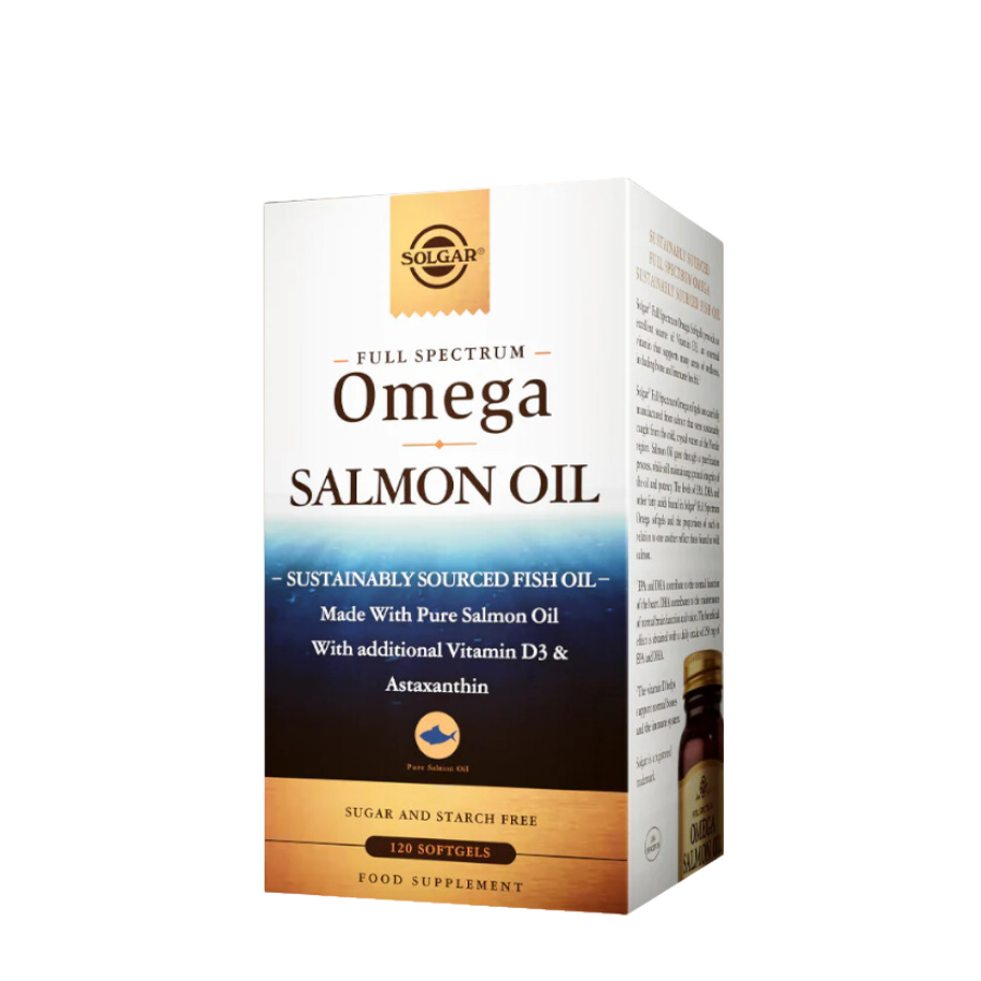 Solgar Full Spectrum Omega Salmon Oil Cápsulas Moles x120