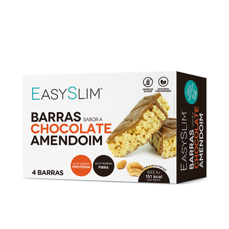 Barres Easyslim Chocolat et Cacahuètes x4