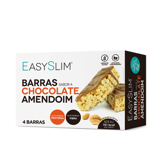 Easyslim Barras Chocolate e Amendoim x4