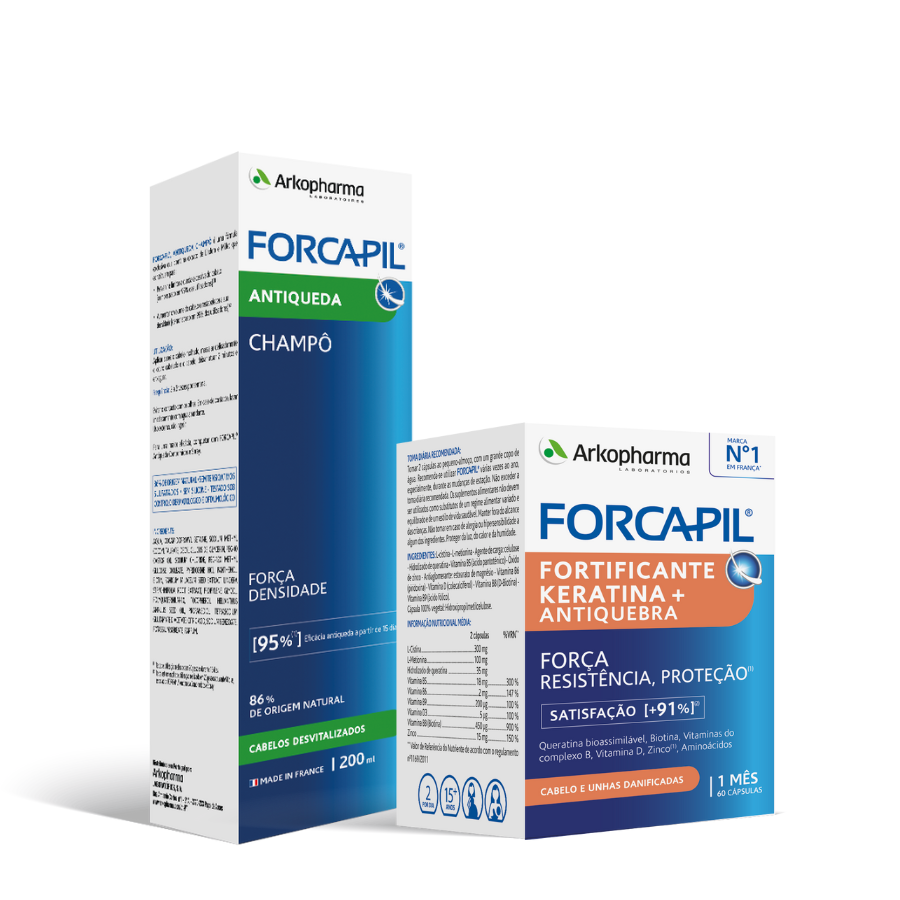 Forcapil Fortifying Shampoo 200ml + Keratina Capsules x60