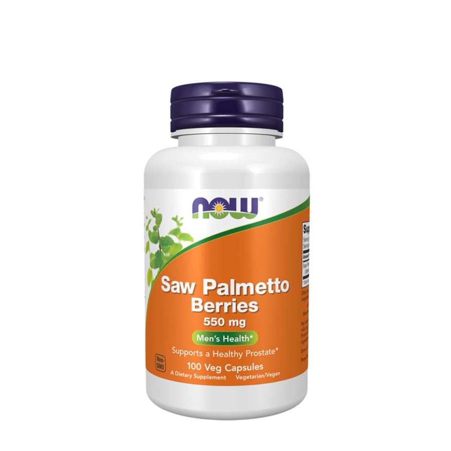 Now Saw Palmetto Berries 550mg Capsules x100