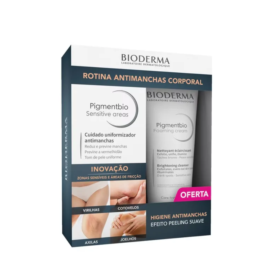 Bioderma Pigmentbio Sensitive Areas 75ml + Foaming Cream 200ml