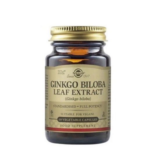 Solgar Ginkgo Biloba Leaf Extract Cápsulas x60