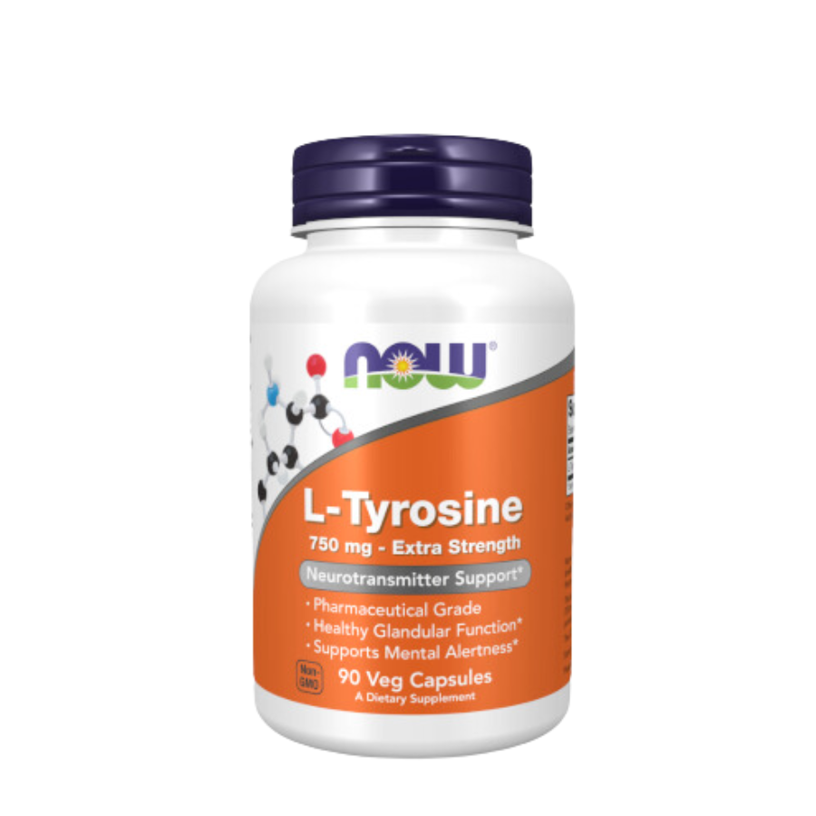 Now L-Tyrosine 750mg Capsules x90