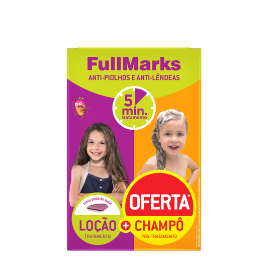 Fullmarks Anti-Piolhos e Anti-Lêndeas Loção 100ml + Champô 150ml