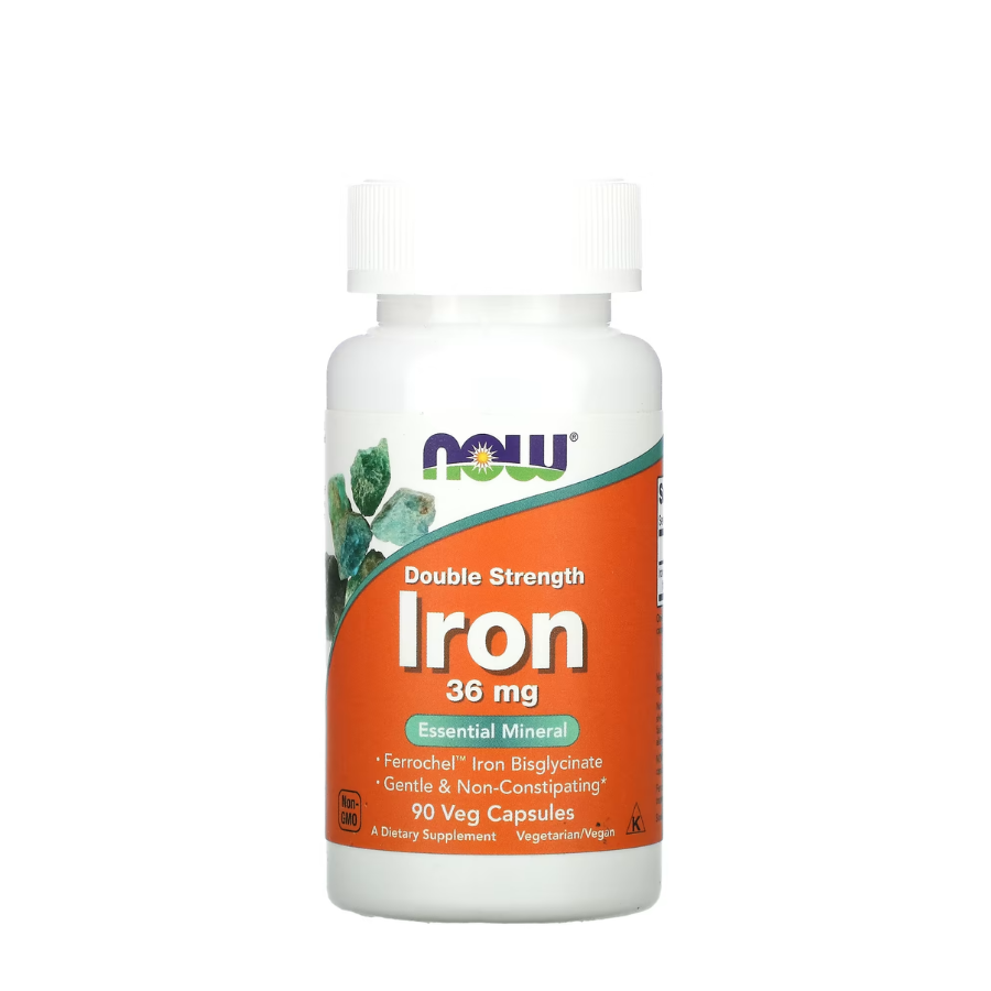 Now Iron Double Strength 36mg Capsules x90