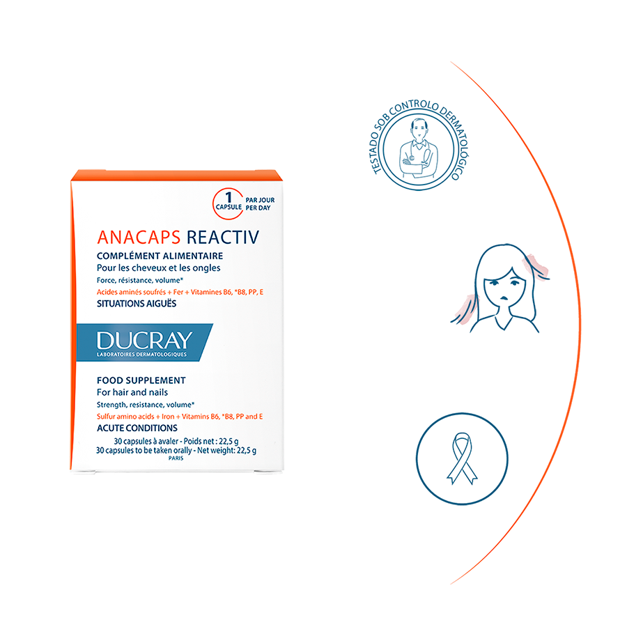 Ducray Anacaps Reactiv Anti-Queda Cápsulas x90