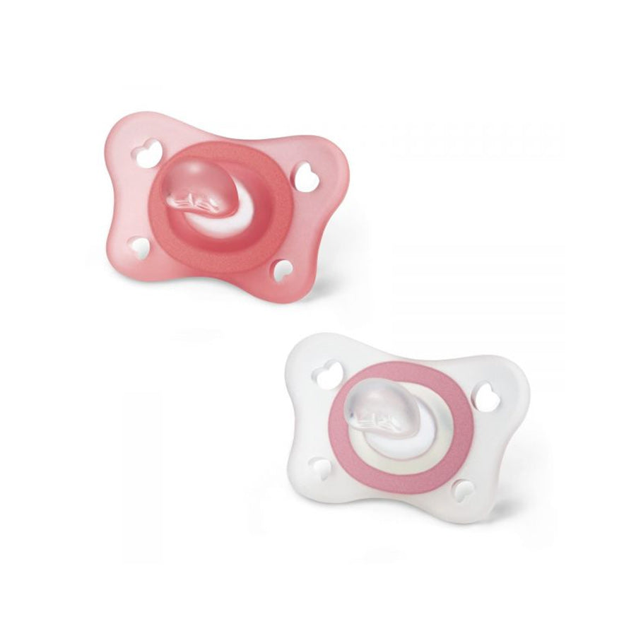 Chicco Physio Pacifier Shape Mini Soft Girl 2-6m x2