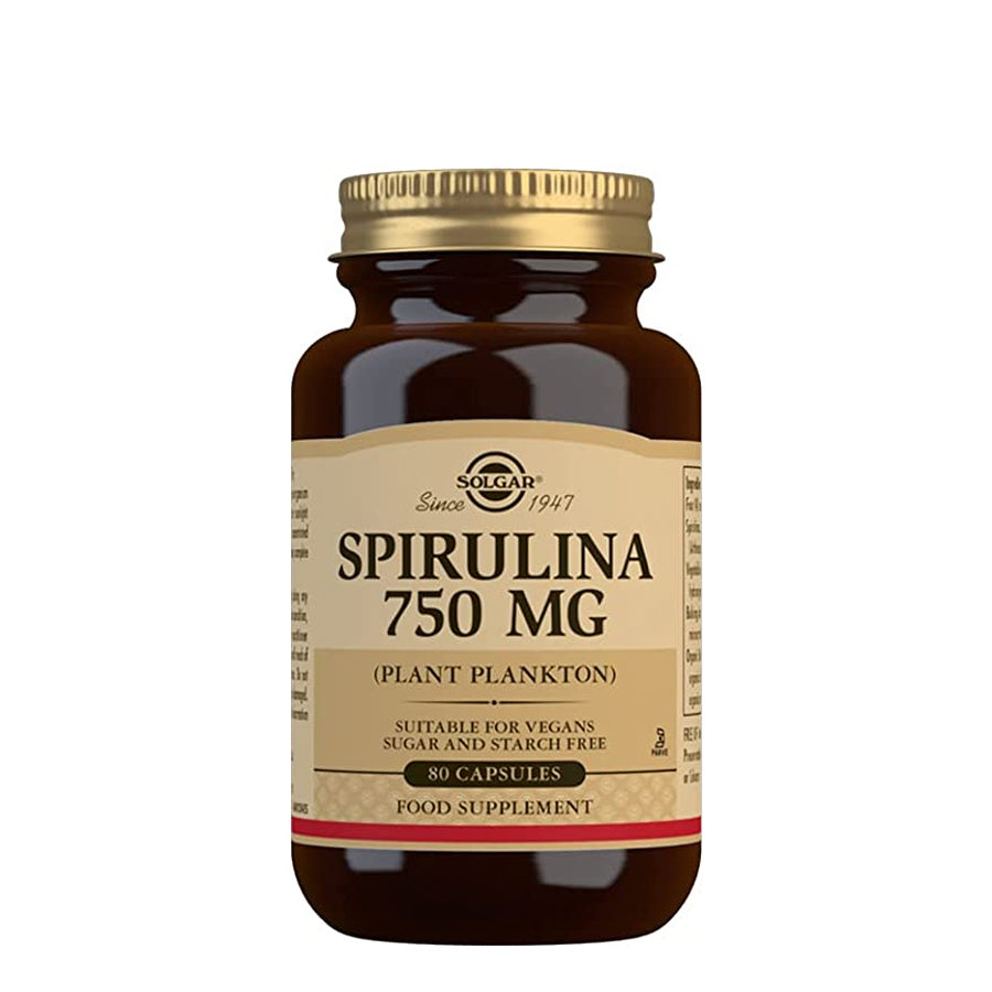 Solgar Espirulina 750mg Cápsulas x80