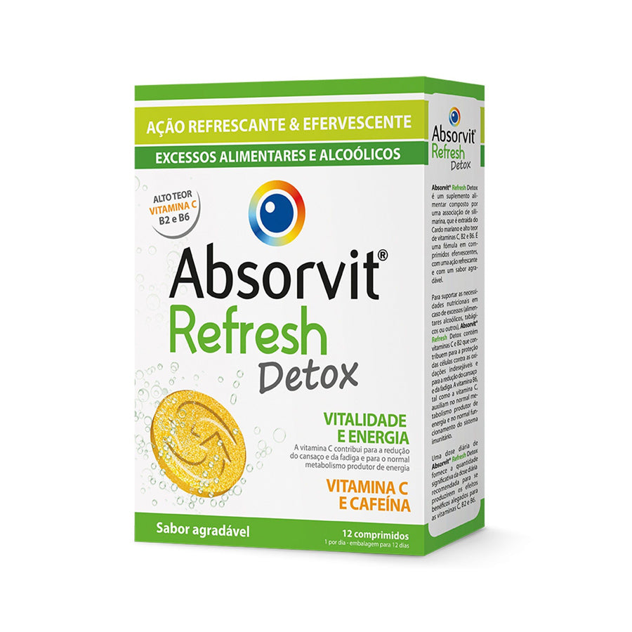 Absorvit Refresh Detox Comprimidos Efervescentes x12